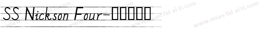 SS Nickson Four字体转换